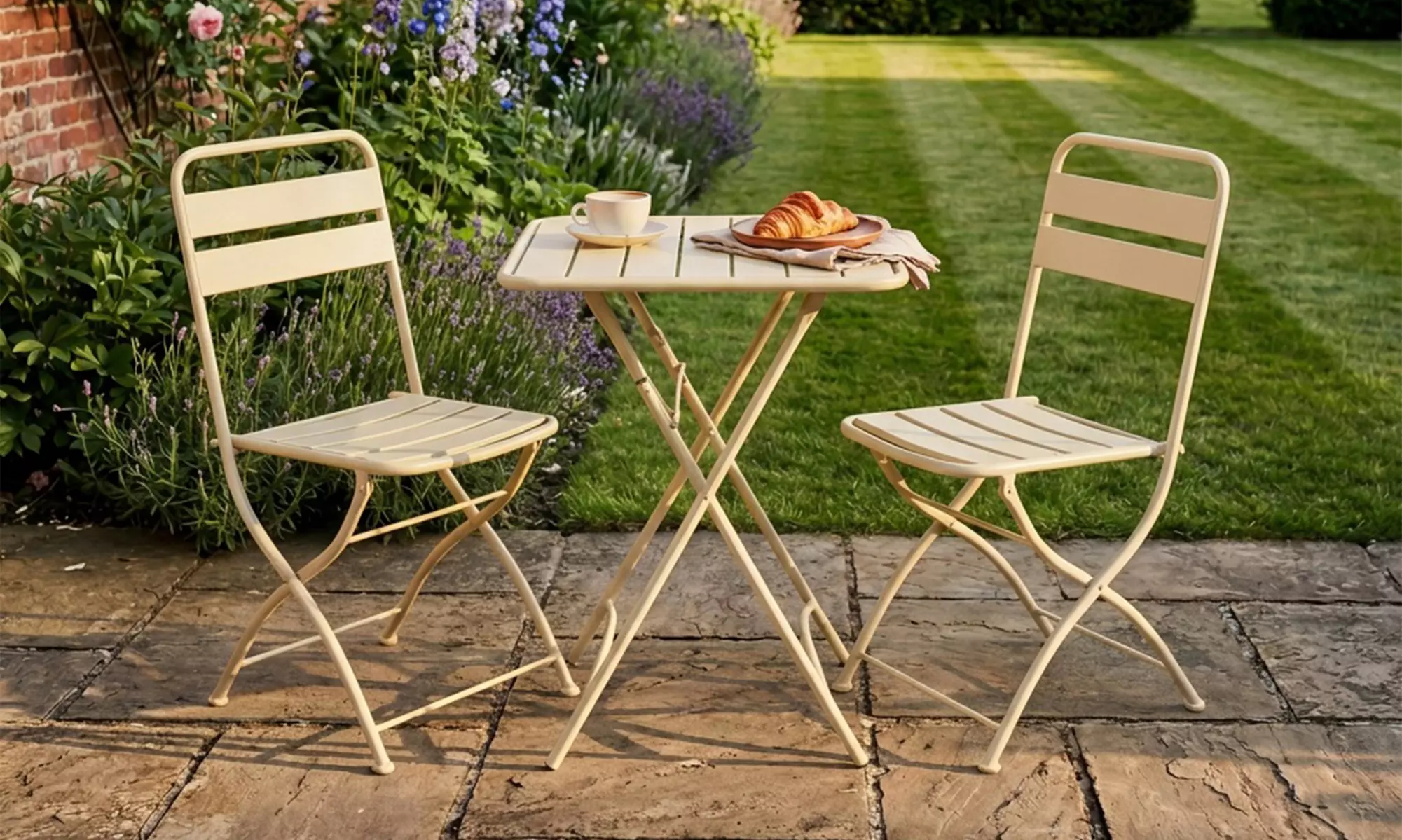 Colourways Folding Patio and Balcony Bistro Set in choice of colour