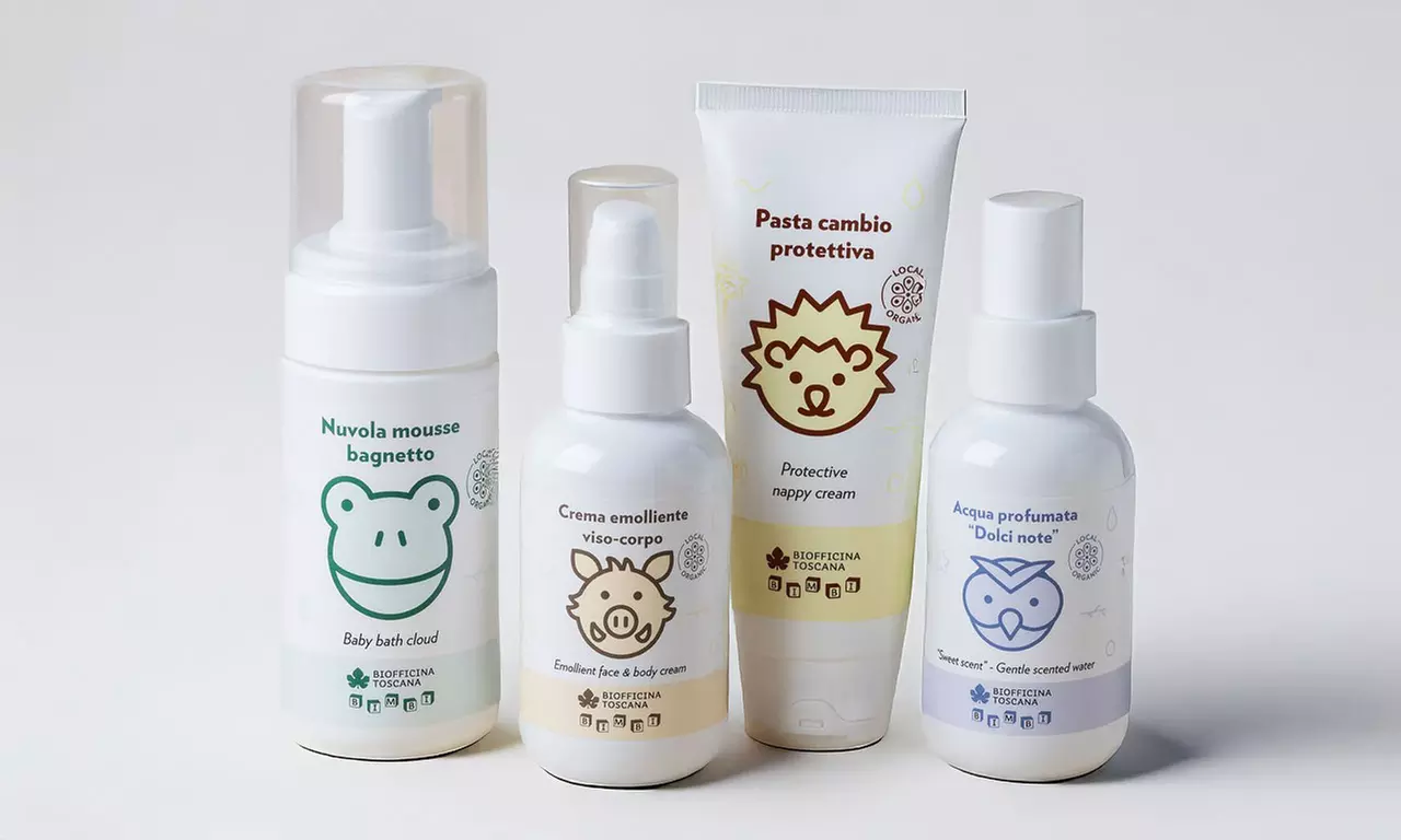 Set Bagnetto e Cambio Biofficina Toscana: Idratazione Lenitiva per la Pelle Sensibile con Avena e Olio EVO Toscano