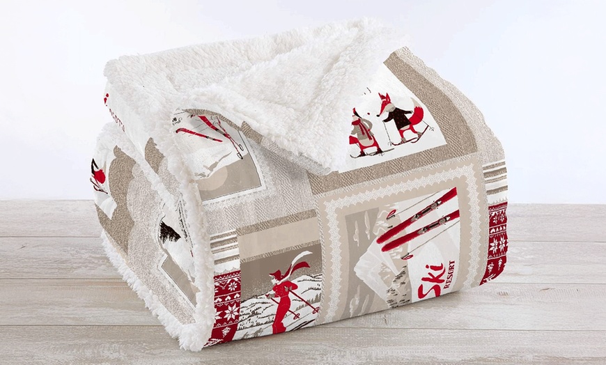 Image 4: Manta Sherpa suave y cálida