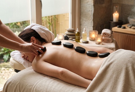 One 60 min Swedish with Hot Stones Session - White Lotus Massage