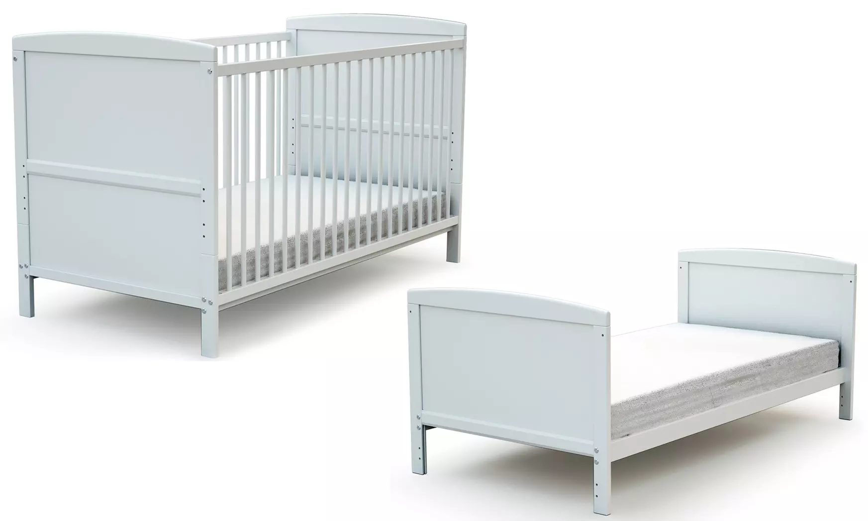 Lit Évolutif pour enfant ESSENTIEL 60 x 120cm avec sommier réglable de AT4, livraison offerte - Primary Image