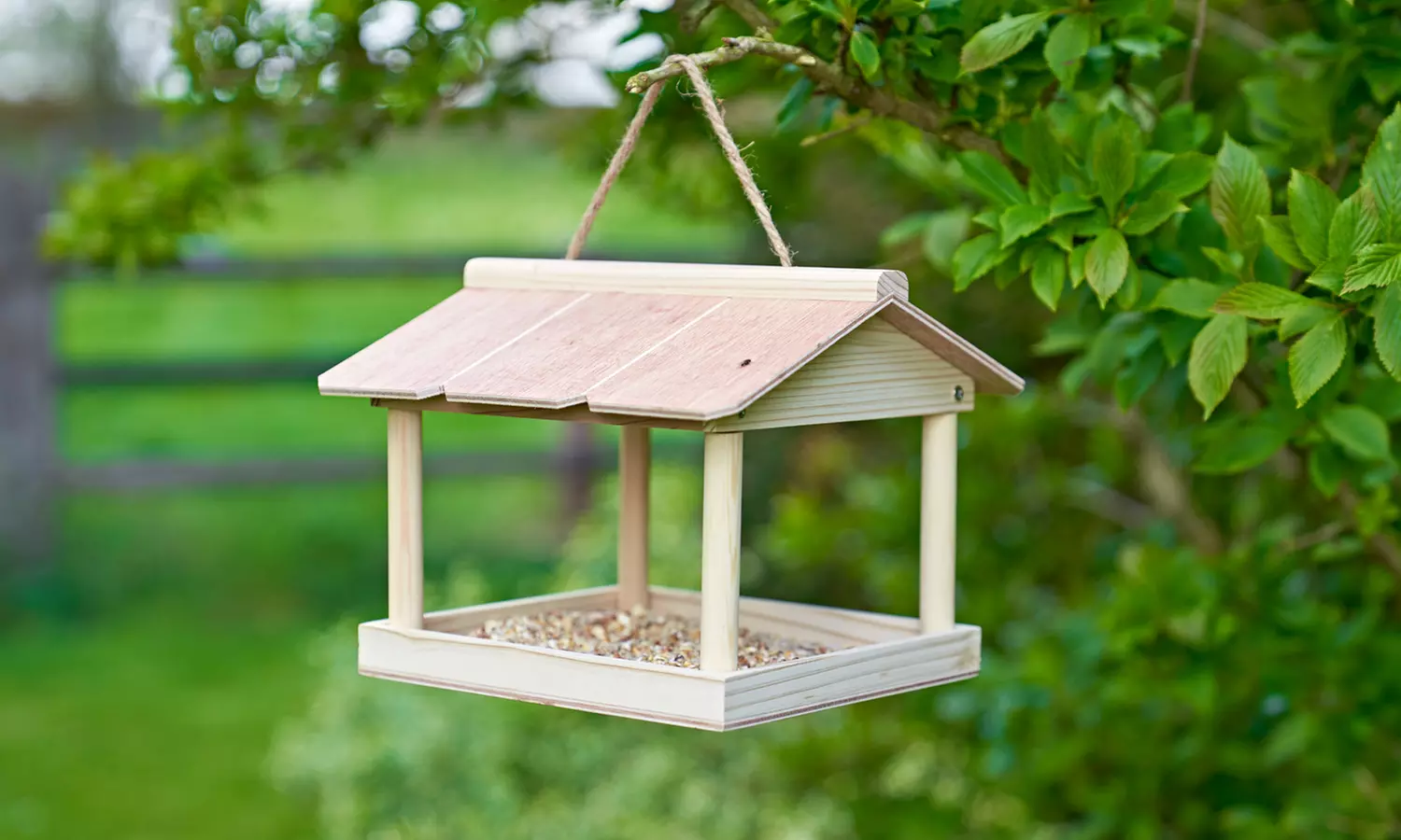 One or Two Wooden Hanging Bird Tables - Primary Image