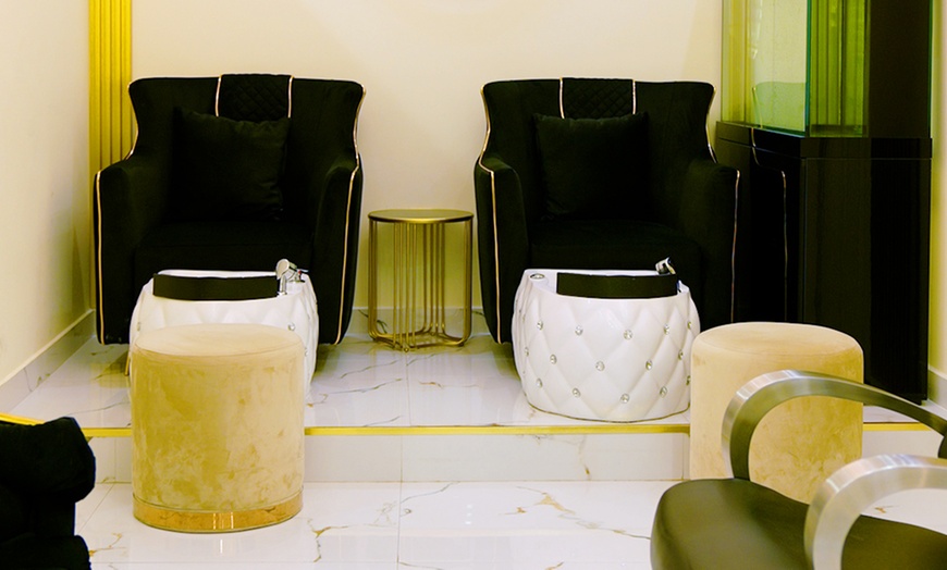 Image 6: Manicure & Pedicure Packages with Gelish & Hair Wash + Blow-Dry 