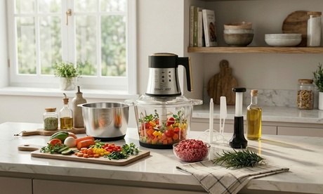 Comfy Nest Robot de cocina multifuncional 3 en 1 con 2 recipientes de 3 litros 200 W Comfy Nest