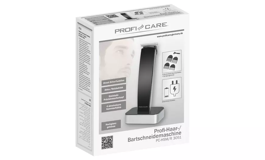 Image 5: Tondeuse à cheveux et barbe professionnelle avec support de ProfiCare