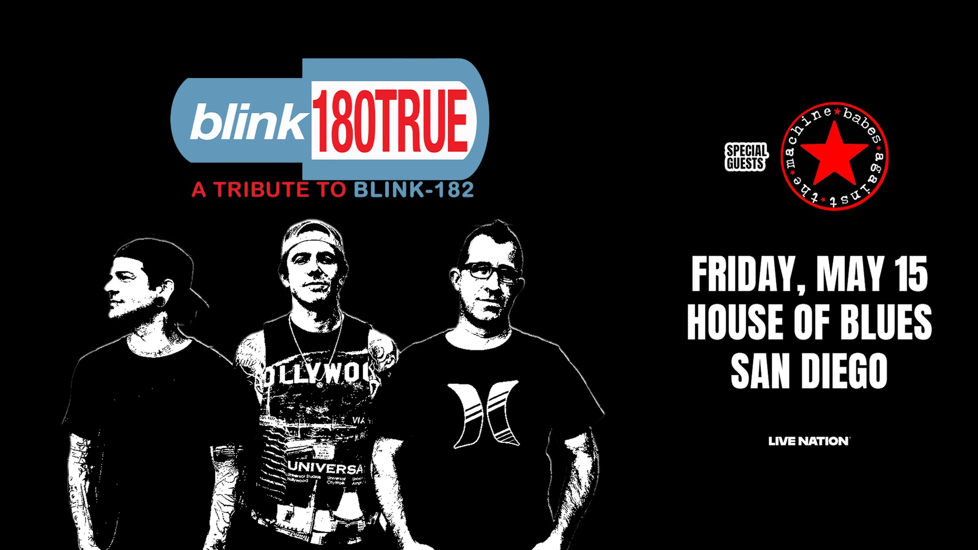 Blink 180TRUE and Babes Against The Machine - Up to 60% Off