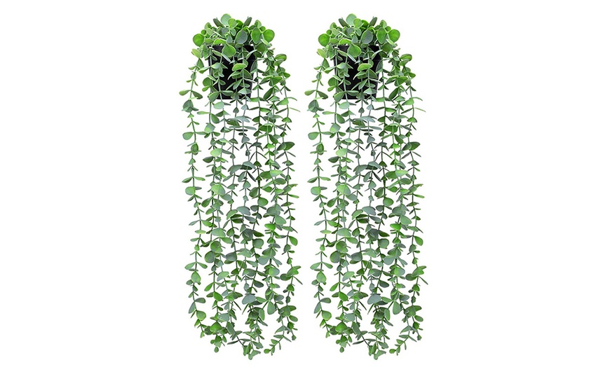 Image 6: Two Piece Artificial Hanging Plants