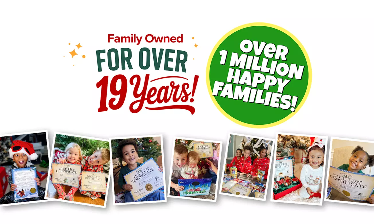 Award-Winning Personalized Santa Letter Packages
