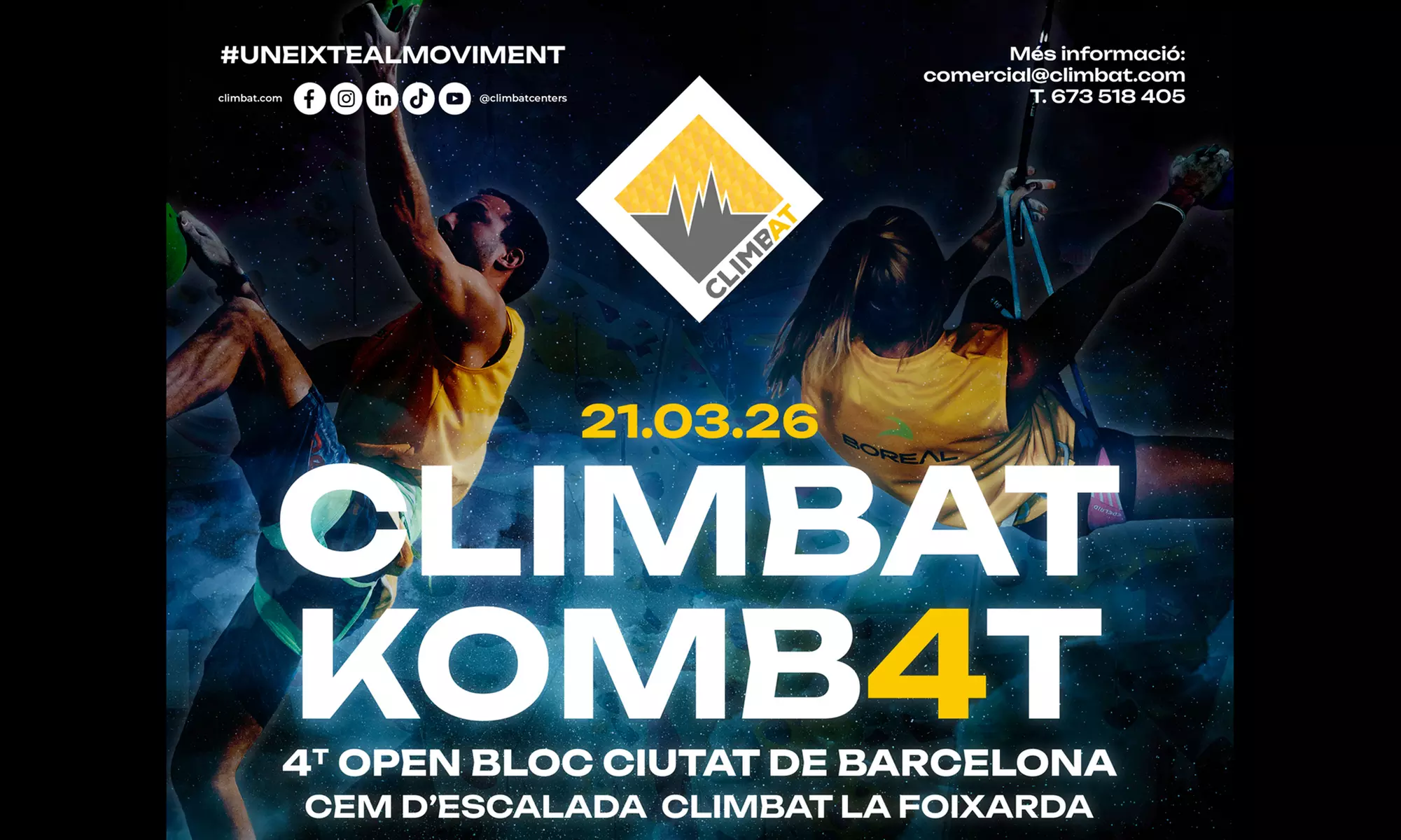 Entrada a la 4.ª edición del Open Bloc y el Climbat Kombat el 21/03