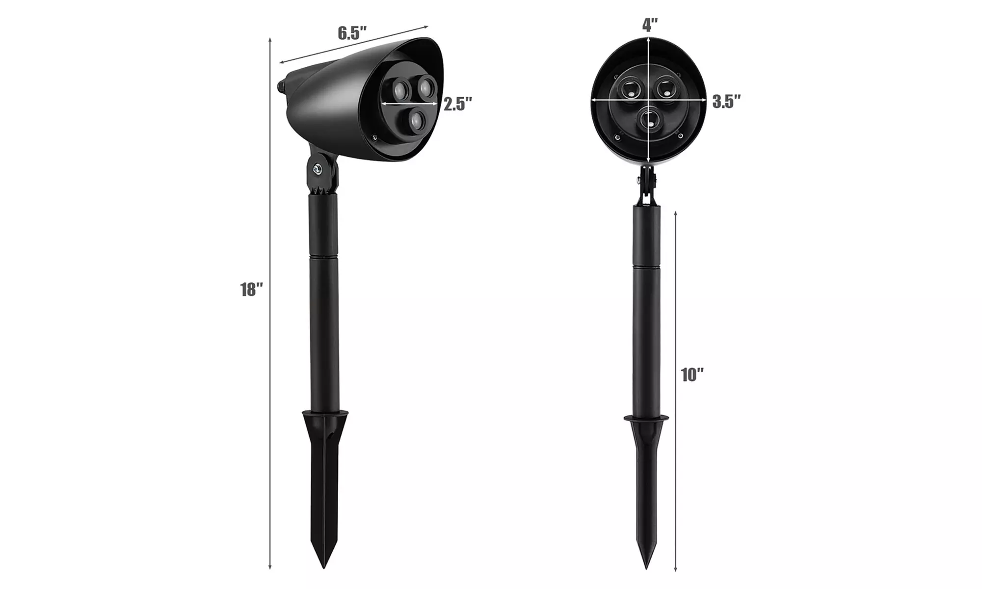 Costway Christmas Projector Light LED Projection Lamp with Lawn Stake & 3 LED Li