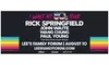 I want My 80s Tour: Rick Springfield and More on August 10 at 7 PM