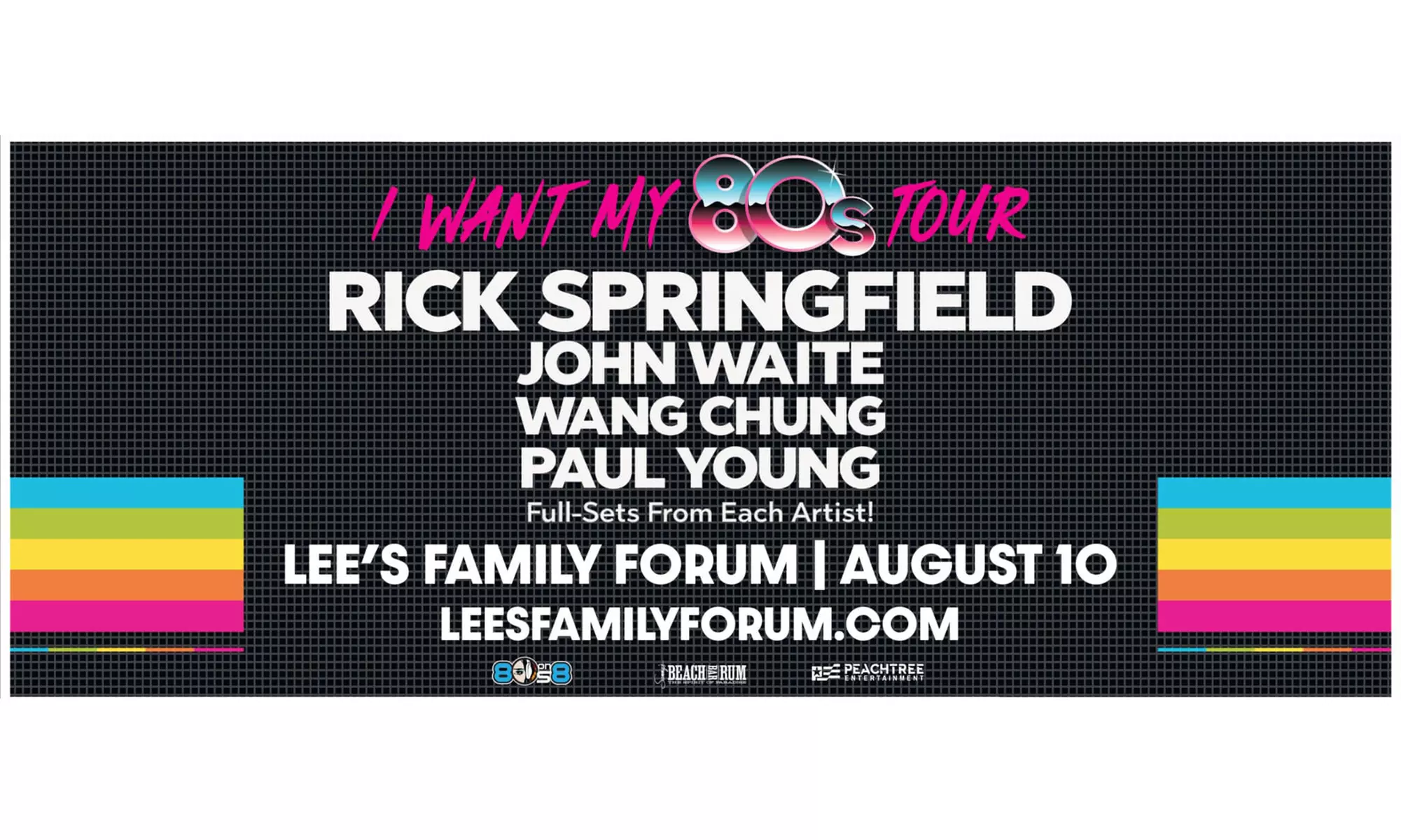 I want My 80s Tour: Rick Springfield and More on August 10 at 7 PM - Primary Image