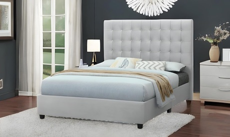 Sareer Furniture Unisex Grey Bailey Bedframes: 5Ft With Pocket Sprung Mattress