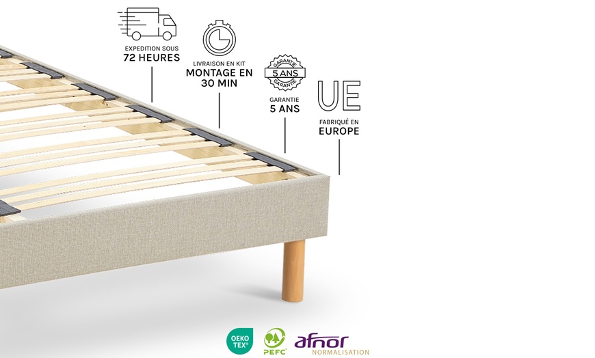 Image 11: Sommier "Lino" avec technologie triples lattes flexibles