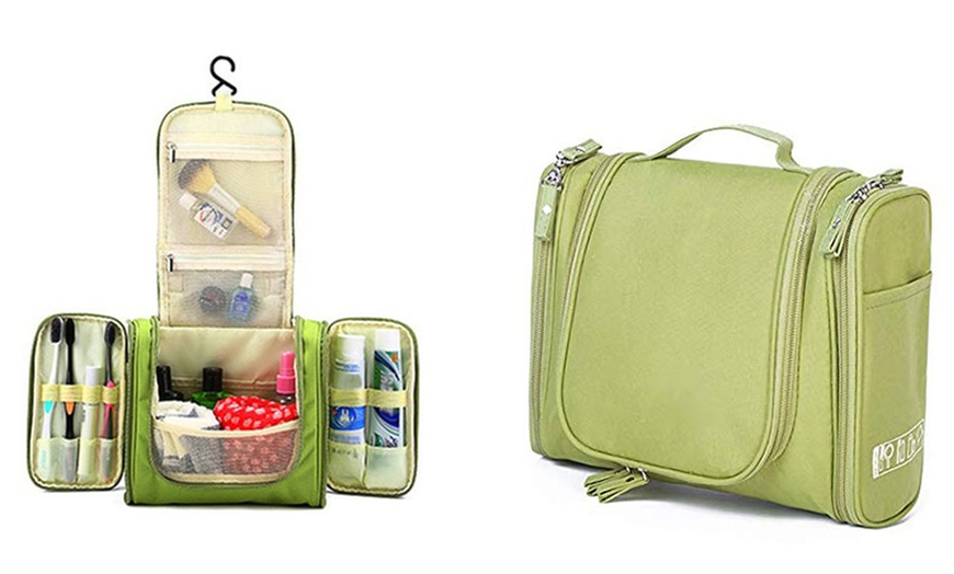 Image 3: One or Two Multi-Compartment Waterproof Toiletry Bags