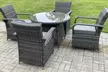 Rattan Effect Garden Dining Set - Image 2