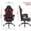 Image 10: Chaise de gaming ergonomique avec fonction massage