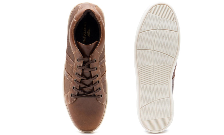 Image 6: Men's Casual Leather Trainers