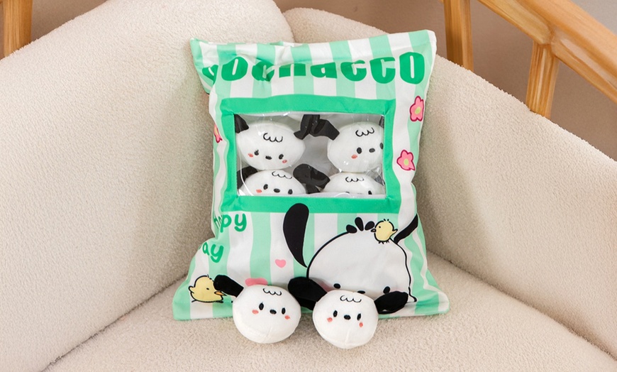 Image 4: Cute Cartoon Plush Stuffed Back Cushion
