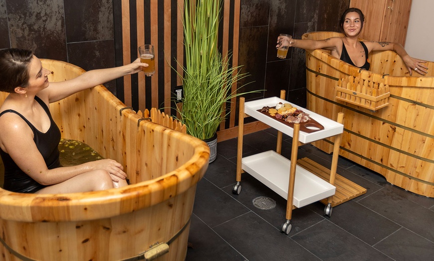 Image 2: Relaxing Tub Therapy for Couples - One or Two Tubs Available