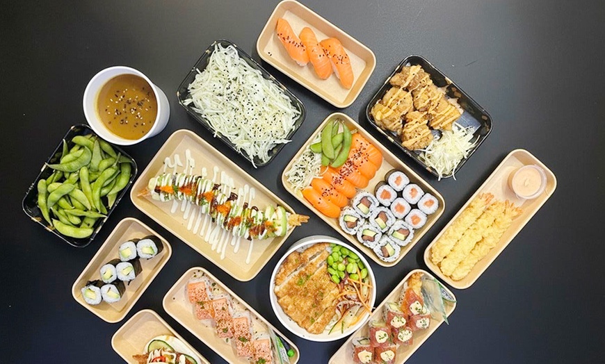 Image 1: Fresh 18, 32, 36, 42 or 58 Piece Sushi Boxes for Pick Up and Takeaway