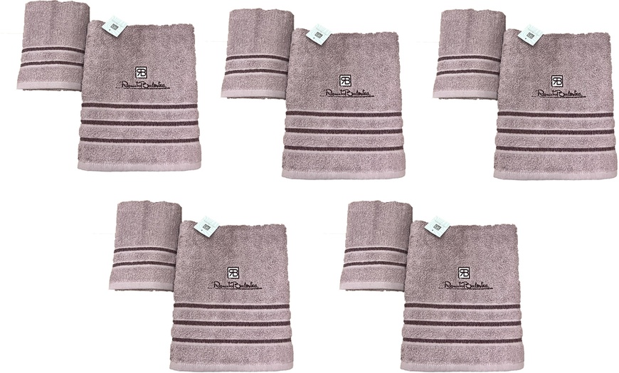Image 20: 3 ou 5 ensembles de 2 serviettes Renato Balestra