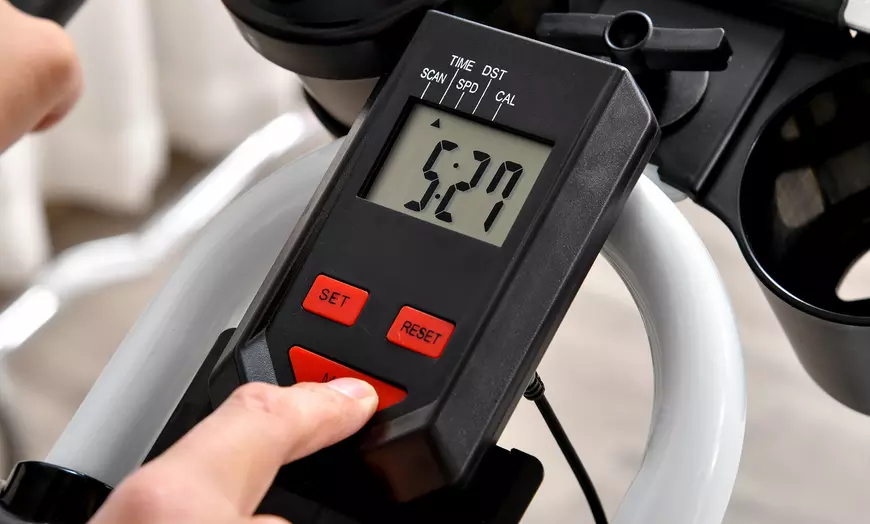 Image 19: HomCom Indoor Exercise Bike for Spin Classes or Low Impact Exercise