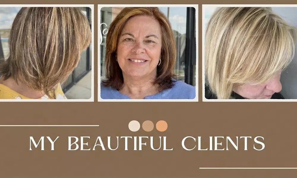 Transform Your Hair w/ Cut and Clear Gloss Treatment , Blow Dry & More at Hair by Maria - Up to 52% Off - Primary Image