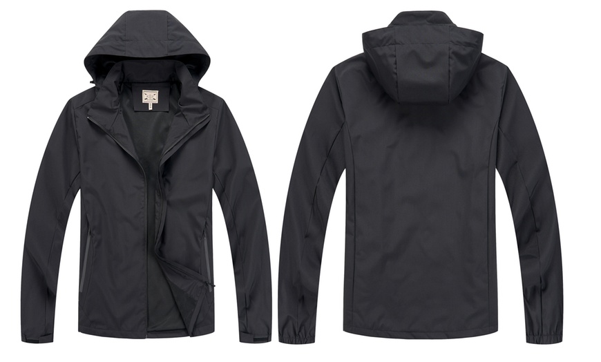 Image 4: Blu Apparel Women's Mesh Lined Rain Jacket 