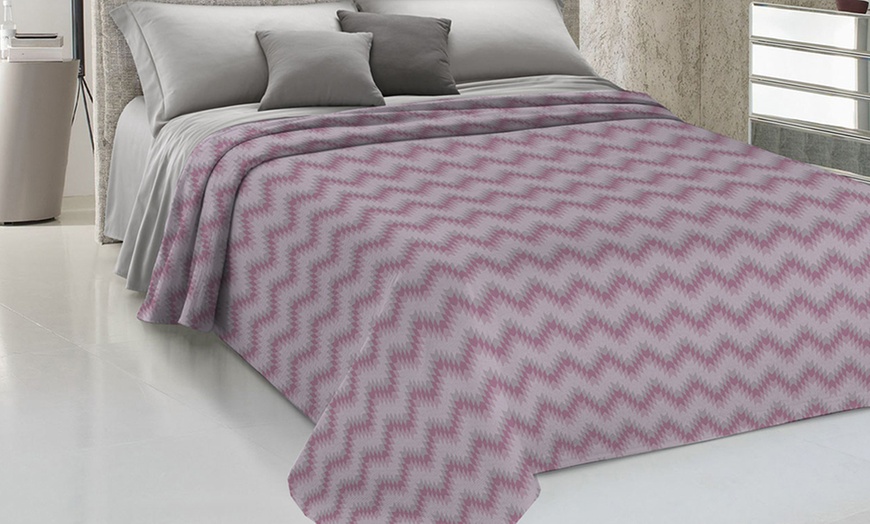 Image 3: Copriletto Pensieri Delicati 100% cotone Made in Italy