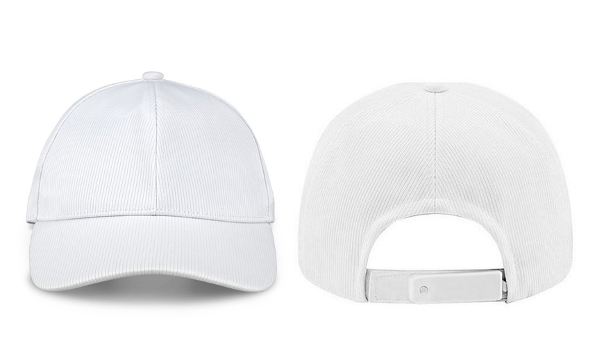 Image 4: LED Fiber Optic Light-Up Baseball Cap