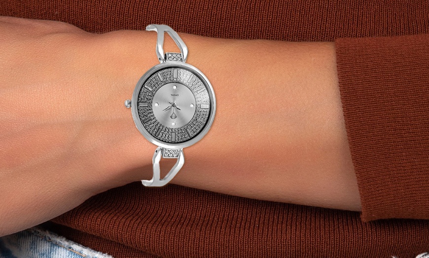 Image 3: Orologio da donna con cristalli scintillanti SC Crystal