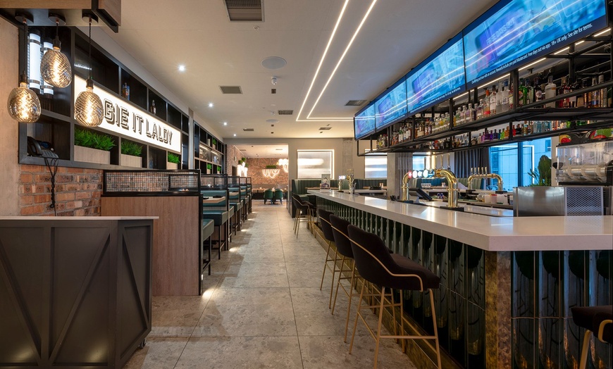 Image 2: Steak Dinner for 2 or 4 w/ Glass or Bottle of Wine in Glasgow