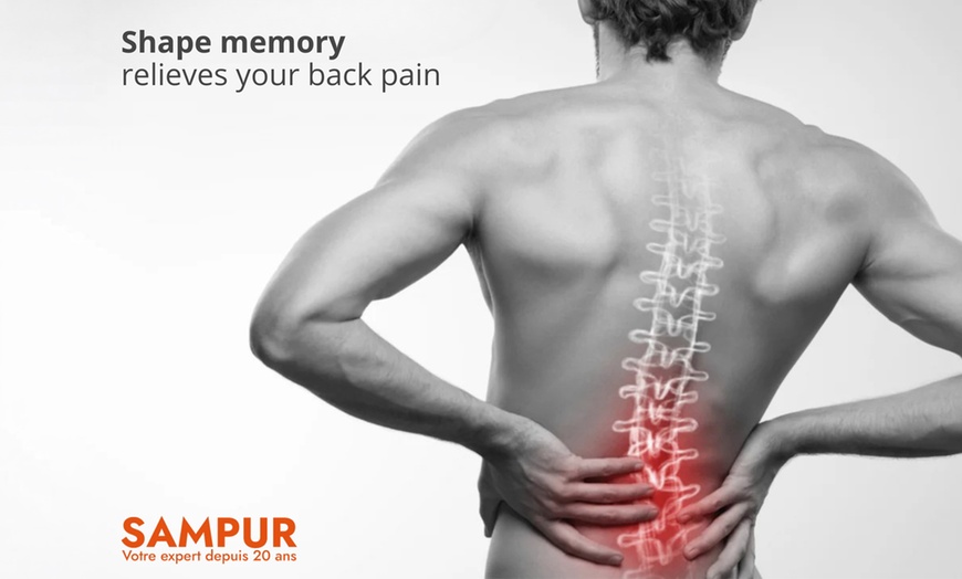 Image 8: Colchón híbrido de espuma viscoelástica con gel de 25 cm de Sampur