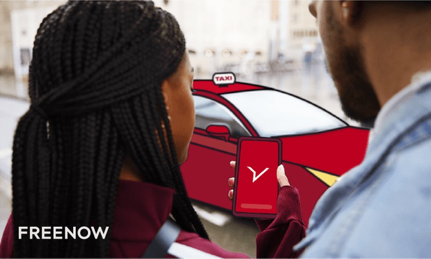 Image 1: Descuento en app de trayectos FREENOW