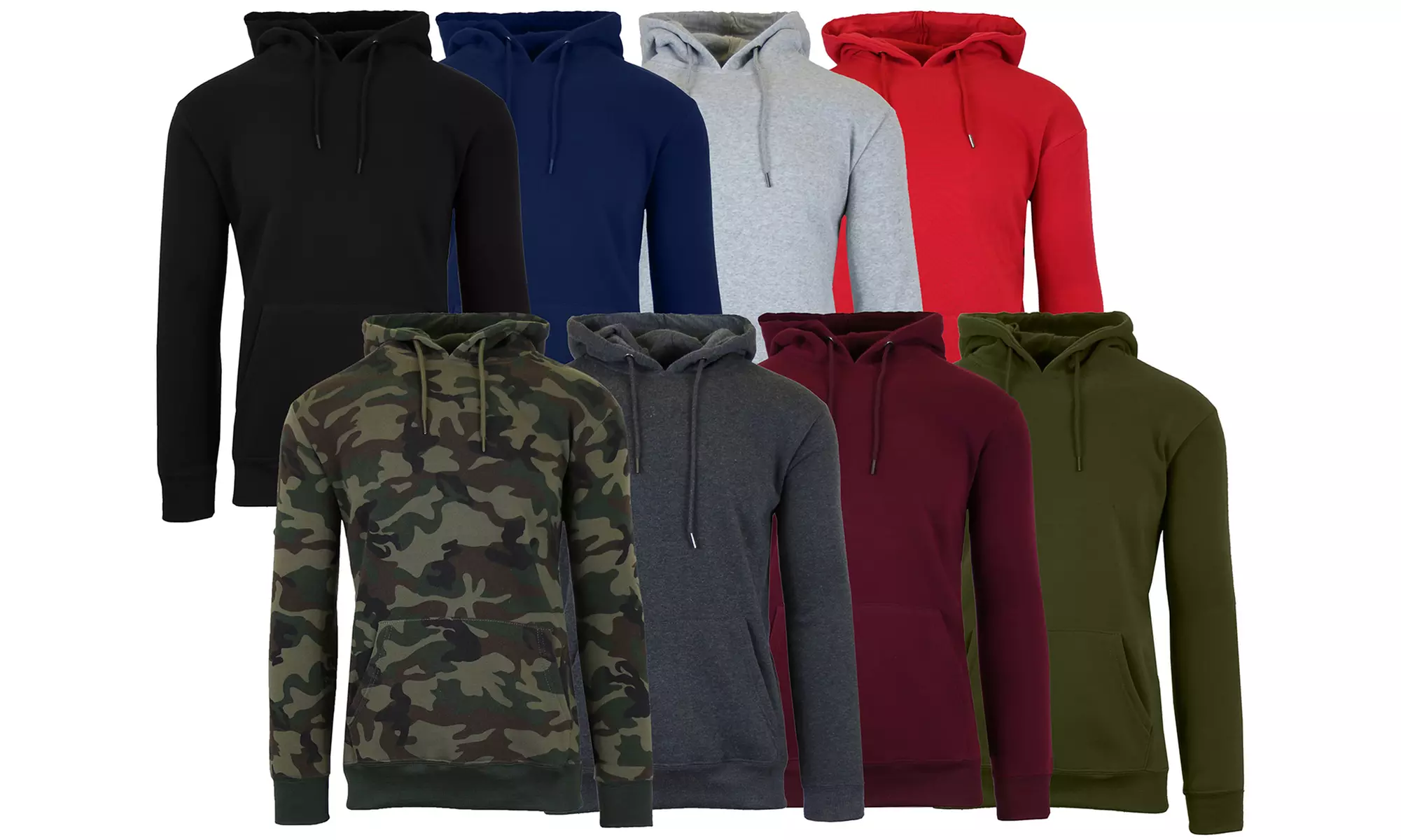 Galaxy By Harvic Men's Fleece-Lined Pullover Hoodie (S-2XL) - Primary Image