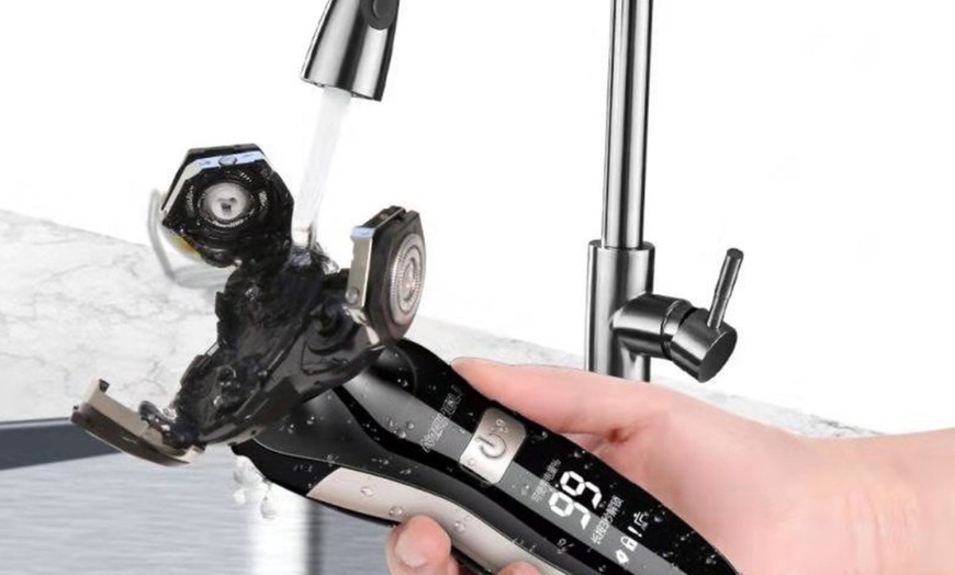 Image 7: Máquina de afeitar eléctrica e inalámbrica con cabezales 3D