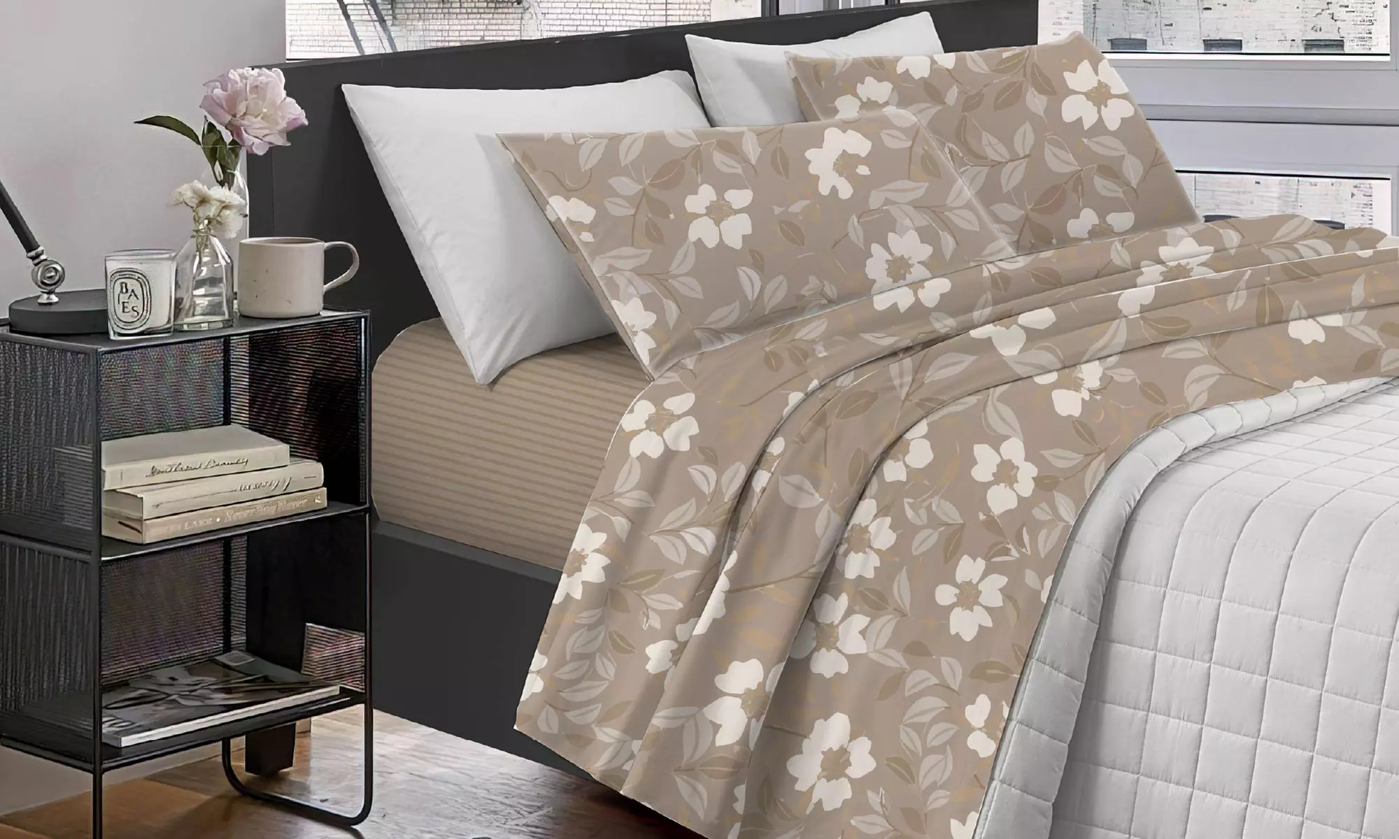 Completo lenzuola matrimoniale Nicoletta in cotone