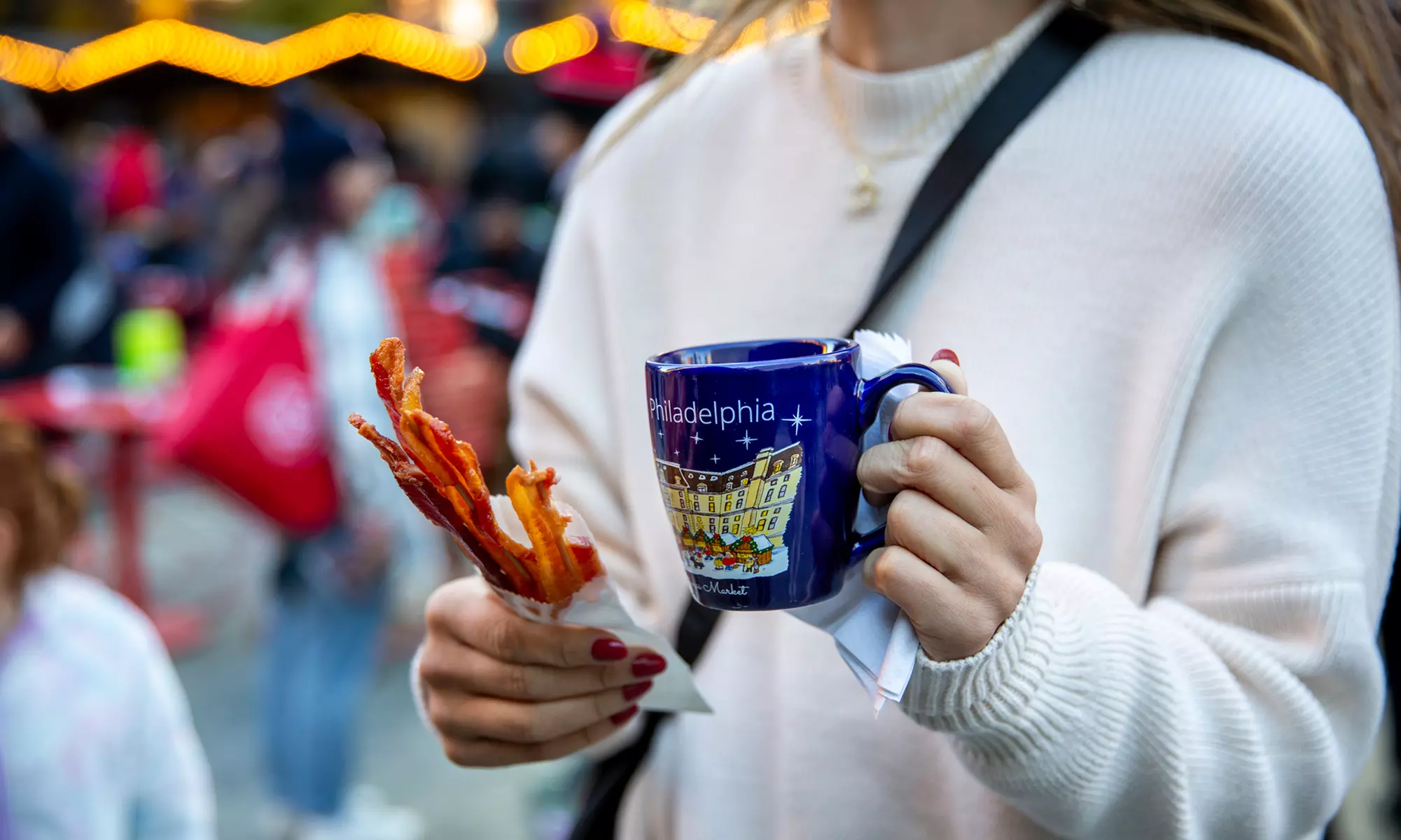 Food Festival at Christmas Village in Philadelphia