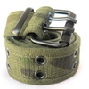 Image 13: High Quality Men Women Unisex 2 Holes Grommet Stitched Military Web Canvas Belt
