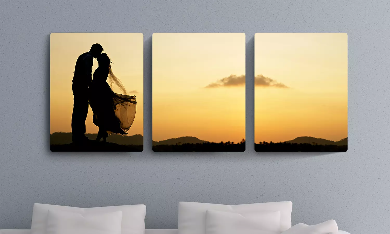 One, Two, or Three Custom Triptych Split Metal Photo Print from Printerpix (Up to 95% Off) - Second Medium