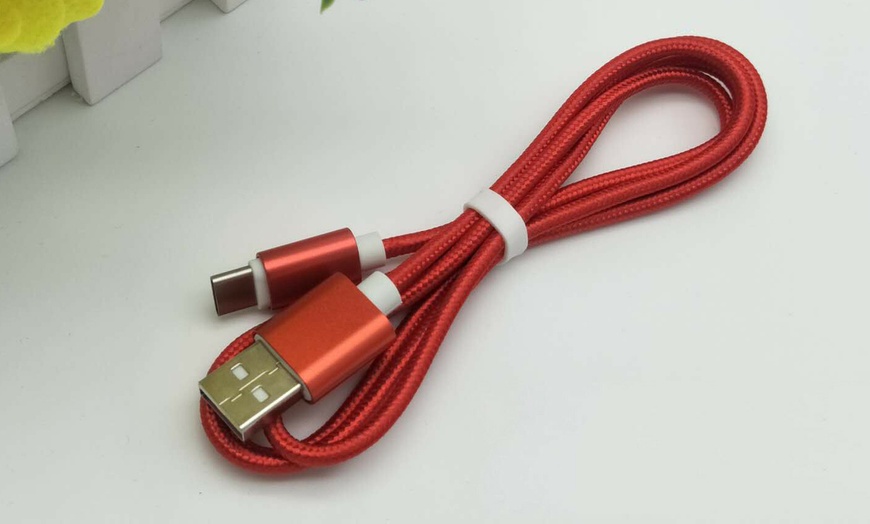 Image 4: 6FT USB Type C  Data Sync Charger Cord Charging Cable Tablet Phones