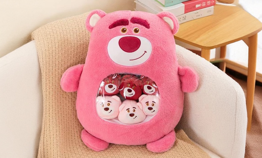 Image 16: Cute Cartoon Plush Stuffed Back Cushion