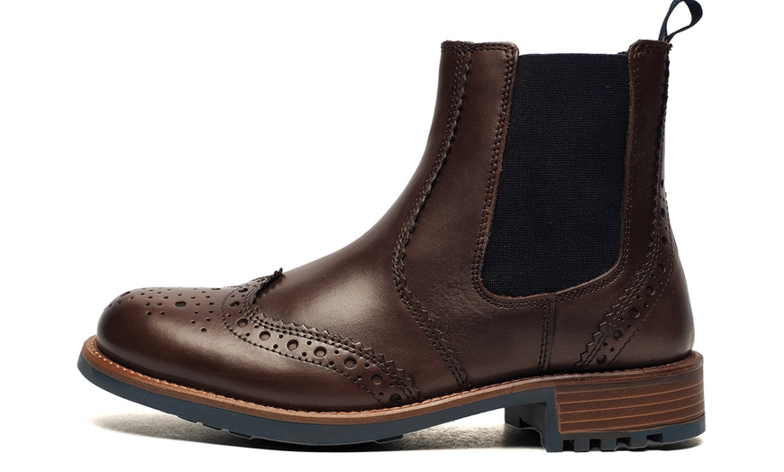 Image 2: Cotswold Cirencester Brogue Men's Leather Boots