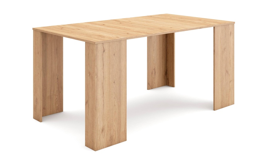Image 17: Extendable Console Table for 8 Diners