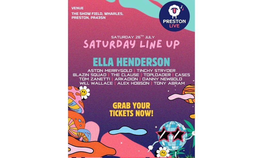 Image 2: Ticket to Preston Live Festival on 25th July, 2025 - 27th July, 2025