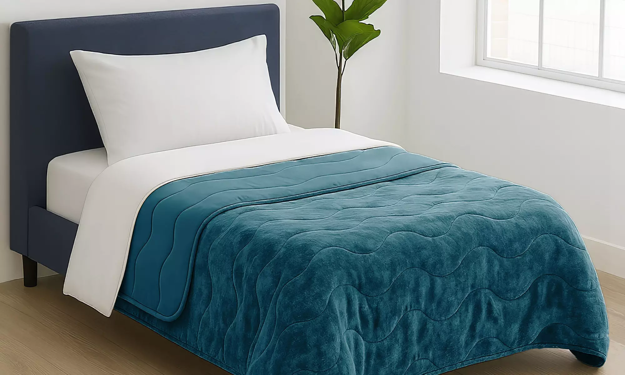 Couette "Irina" en microfibre velouté