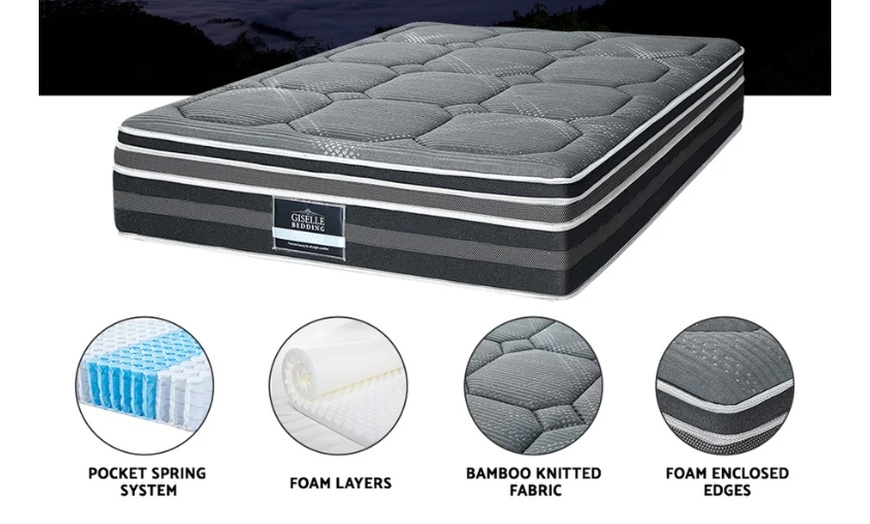Image 2: Giselle 35cm Bamboo Cover Mattress