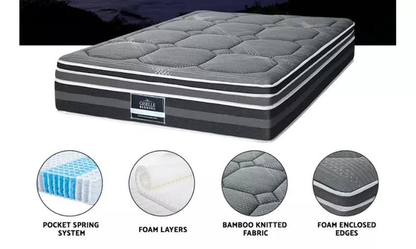 Giselle 35cm Bamboo Cover Mattress