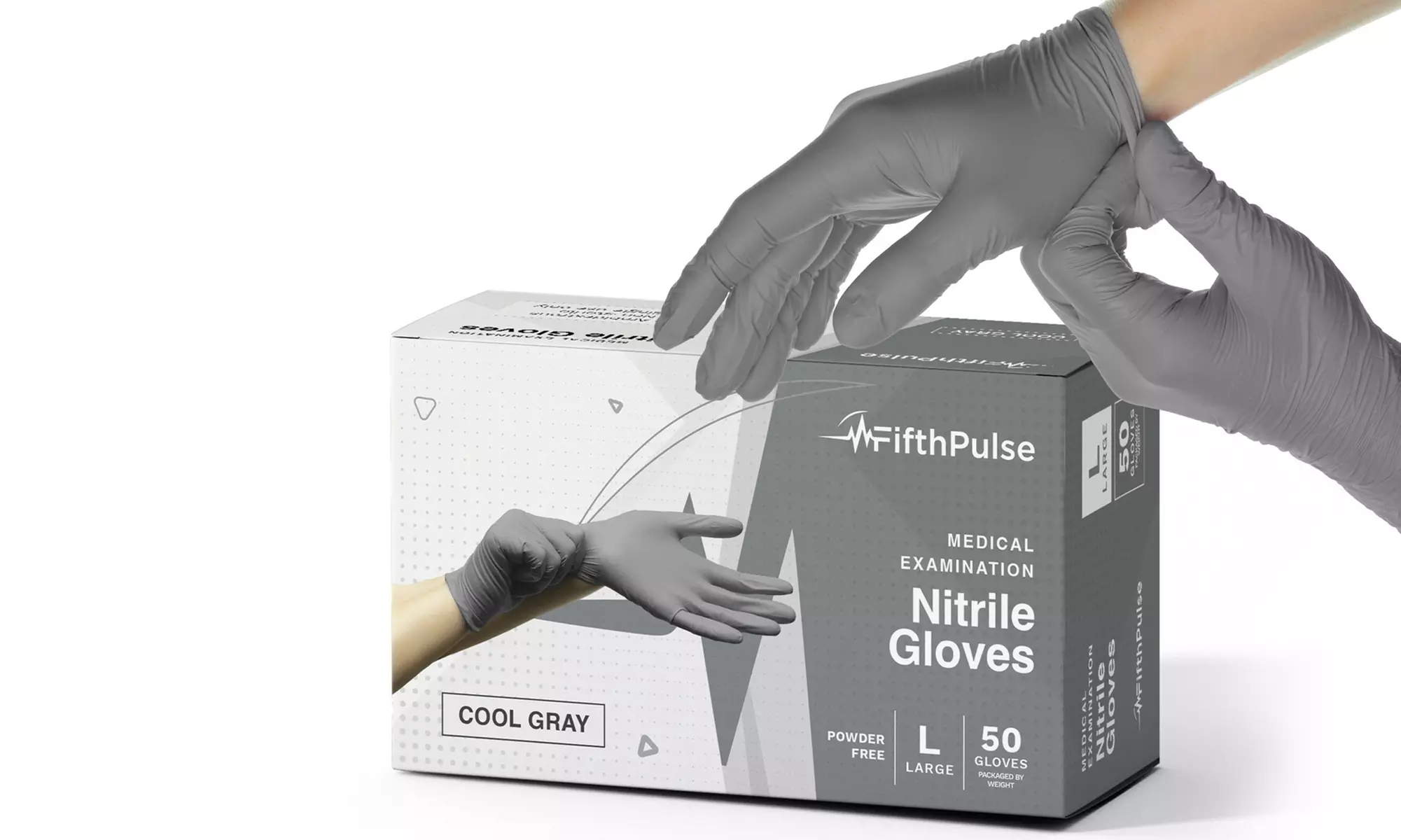 Fifth Pulse Nitrile Exam Latex Free and Powder Free Gloves - Box of 50